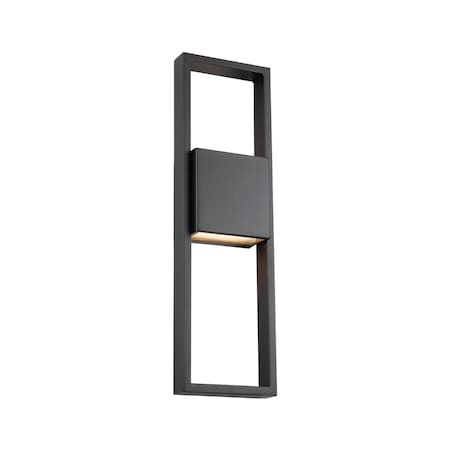 Dweled Archetype 24in LED Centered Indoor and Outdoor Wall Light 3000K in Black WS-W139